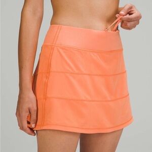 Lululemon Pace Rival orange skirt size 12